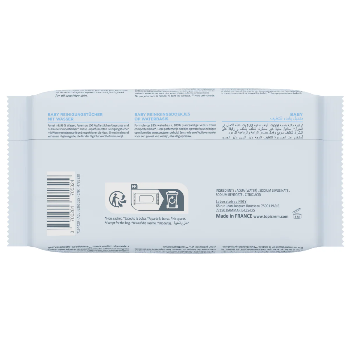 Lingettes Ă l'eau nettoyantes - Image 3